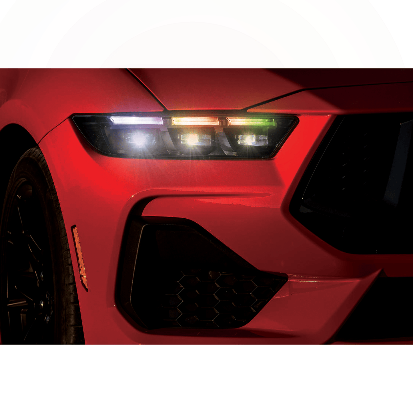 Ford Mustang Multicolor Flow DRL Boards (2024+) - Speedlogix