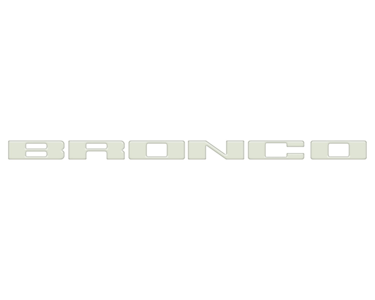 Front Grille Letter Overlays Fits 2021 - 2026 Ford Bronco - Speedlogix