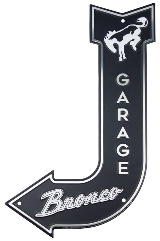 Bent Arrow Bronco Garage Metal Sign