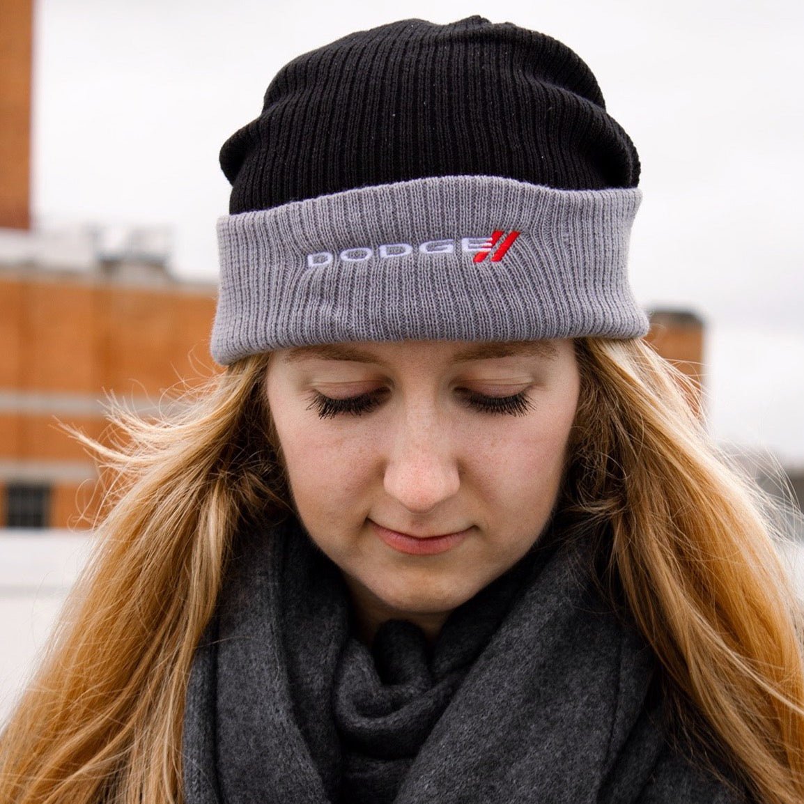 Hat - Dodge Flip Knit - Black/Grey - Speedlogix