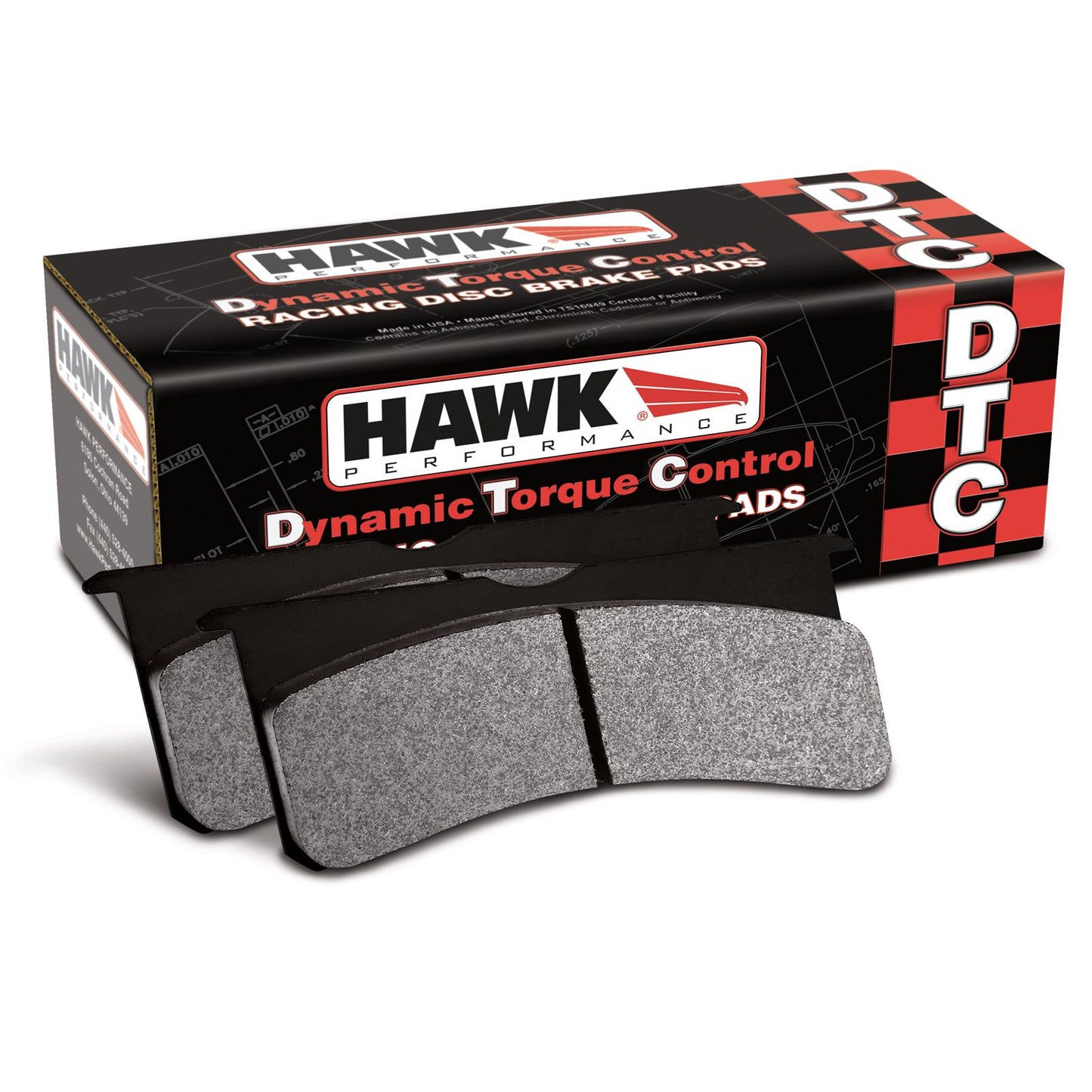 Hawk DTC-70 Rear Brake Pads 2005-2023 Challenger/Charger 6.1L/6.2L/392/6.4L - Speedlogix