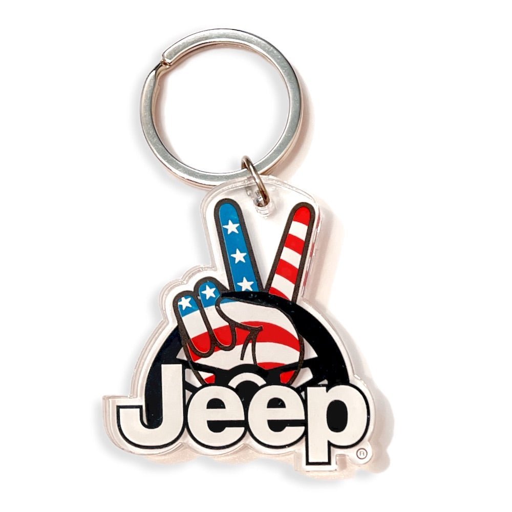 Keychain - Jeep Wave USA (Acrylic) - Speedlogix