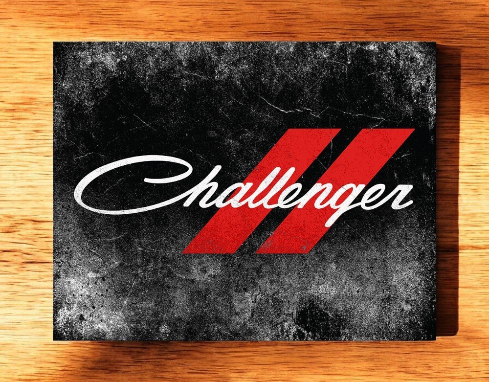 Metal Sign - Dodge Challenger Script - Speedlogix