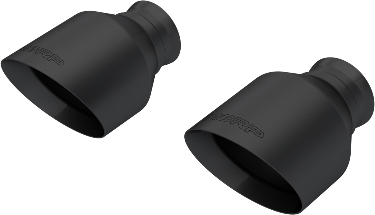 MBRP Black-Coated T304 Round Exhaust Tips 2018-2024 Charger/Durango 5.7L/392/6.4L/6.2L