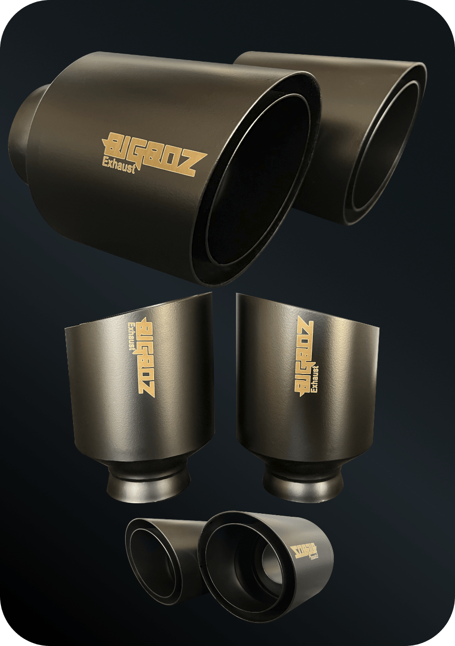 Open Double Wall 5 Inch Tip Set for (2015 - 2023 V8 Dodge Charger) - Speedlogix