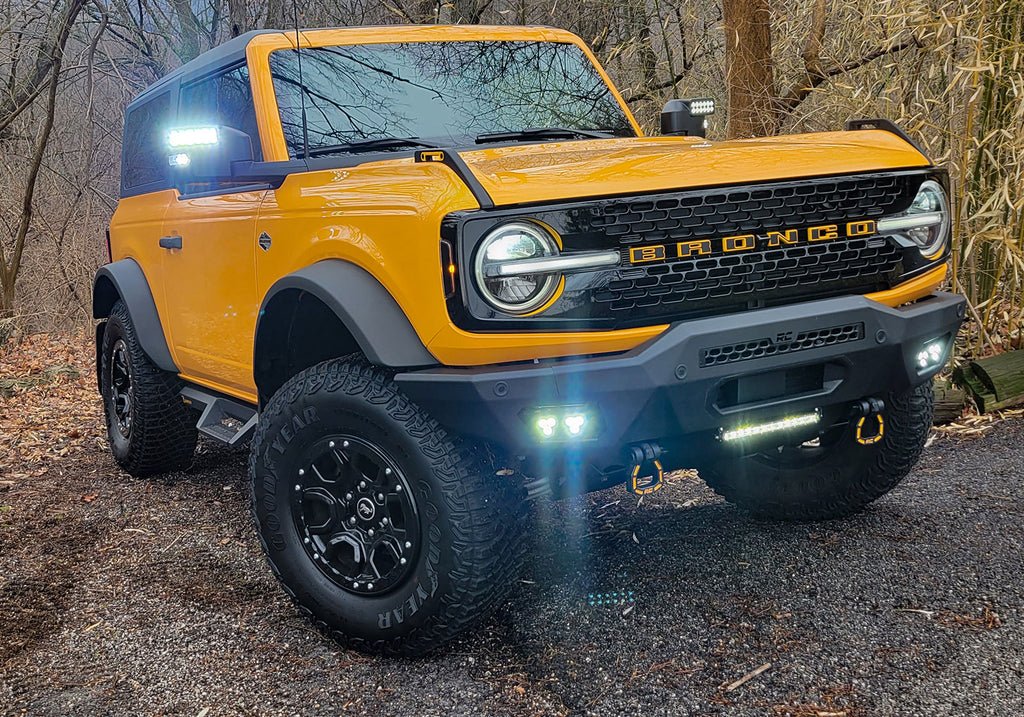 Oracle Side Mirrors w/ Integrated LED Ditch Lights 2021 - 2023 Bronco - Speedlogix