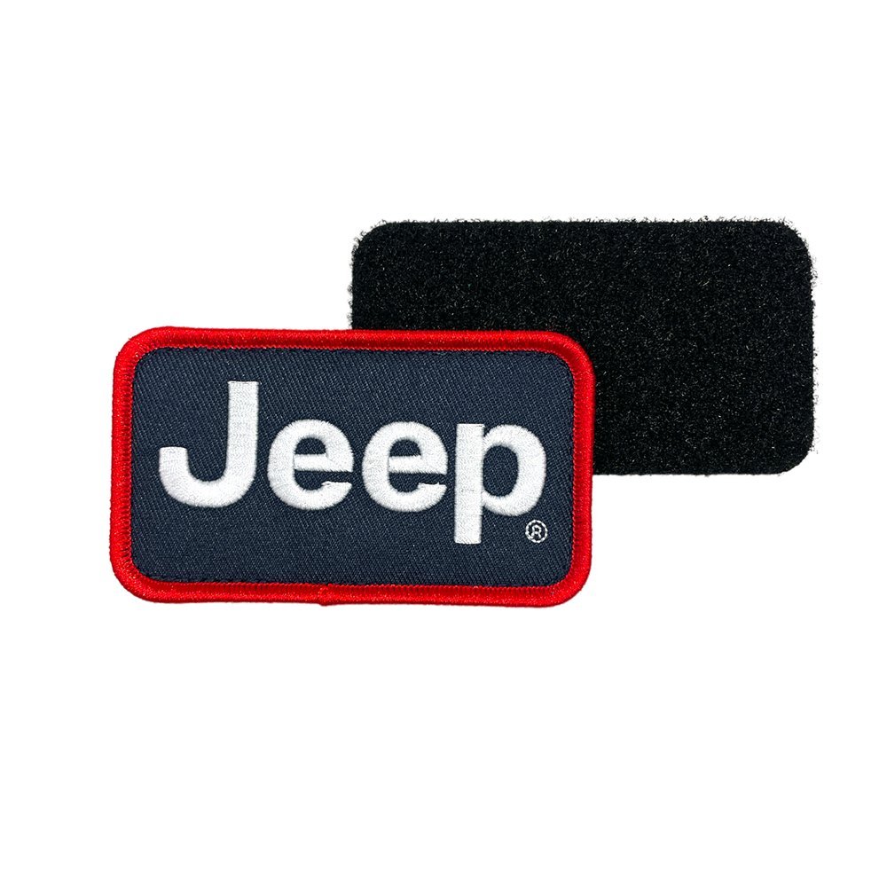 Patch - Jeep Text - Red/White/Navy - Speedlogix