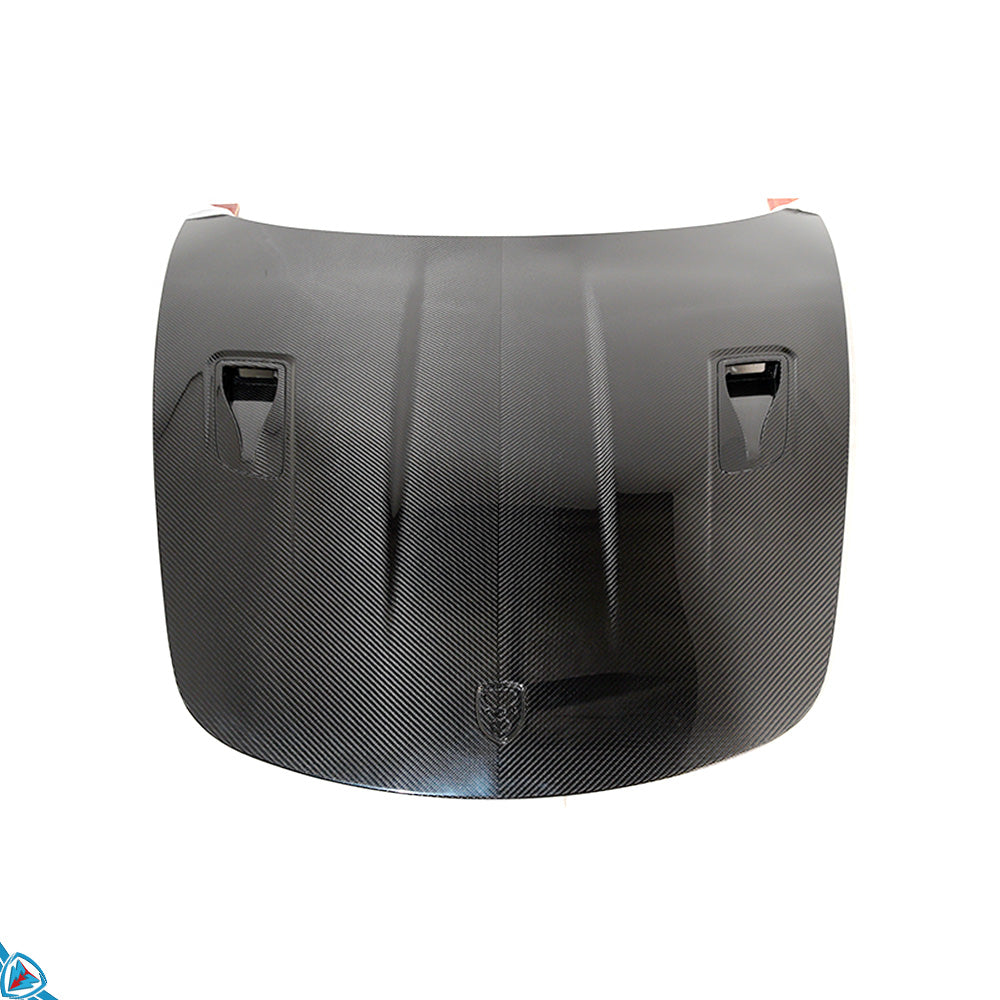 2013-2025 Porsche Boxster & Cayman (981/982) / 2012-2019 Porsche 911 (991.1/991.2) GT4 RS Style Pre-Preg Dry Carbon Fiber Hood | FYBR Aerodynamics