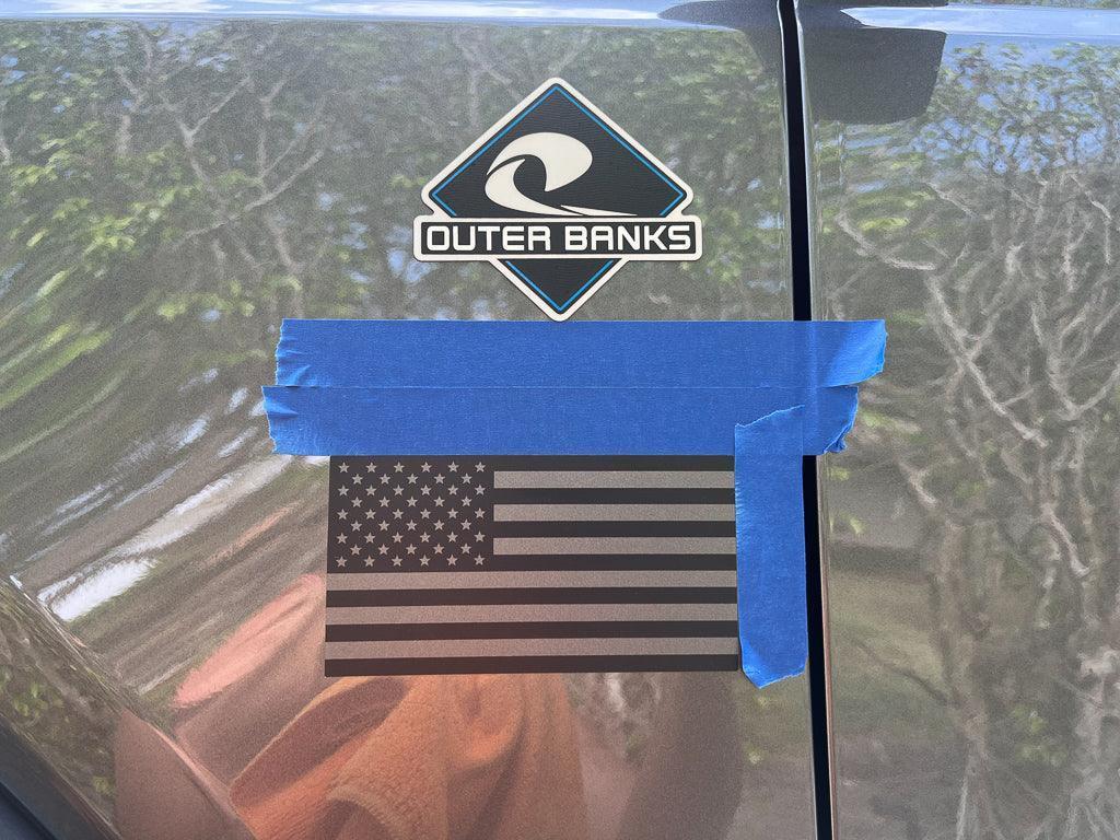 Printed Series American Flag Fender Stickers - 2021+ Bronco / Bronco Sport / Jeep / Universal - Speedlogix