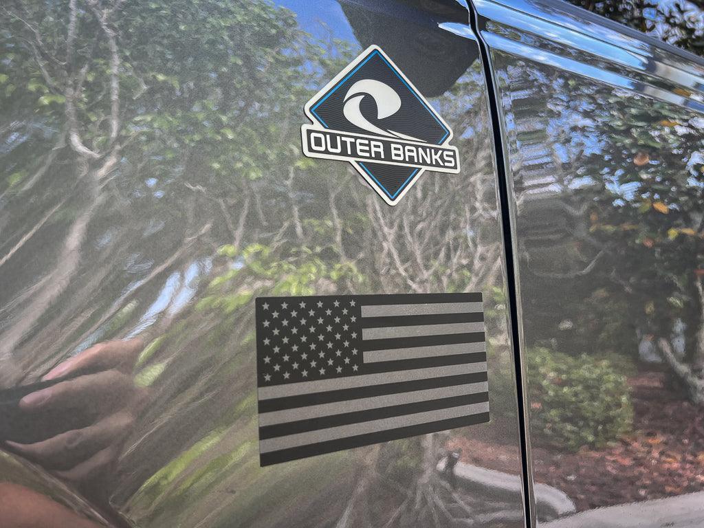 Printed Series American Flag Fender Stickers - 2021+ Bronco / Bronco Sport / Jeep / Universal - Speedlogix