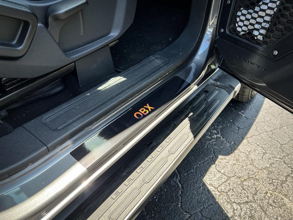 Printed Series Door Sill Protectors - 2021+ Bronco 2/4 Door - Speedlogix