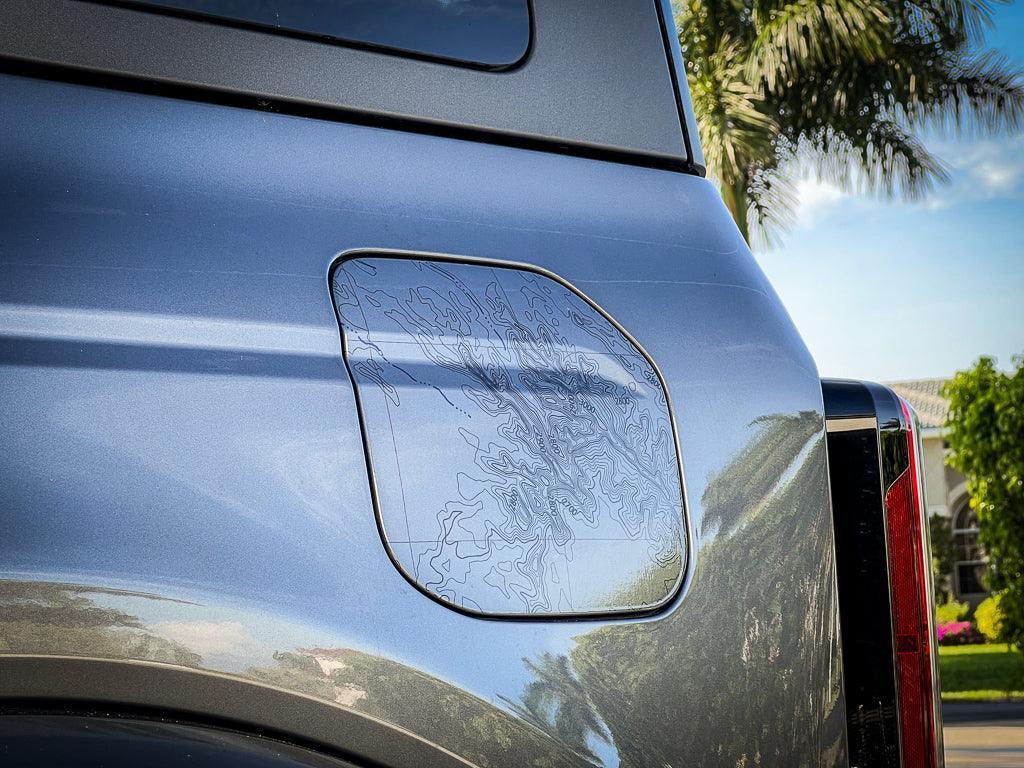 Printed Series Fuel Door Overlay - 2021+ Bronco - Speedlogix