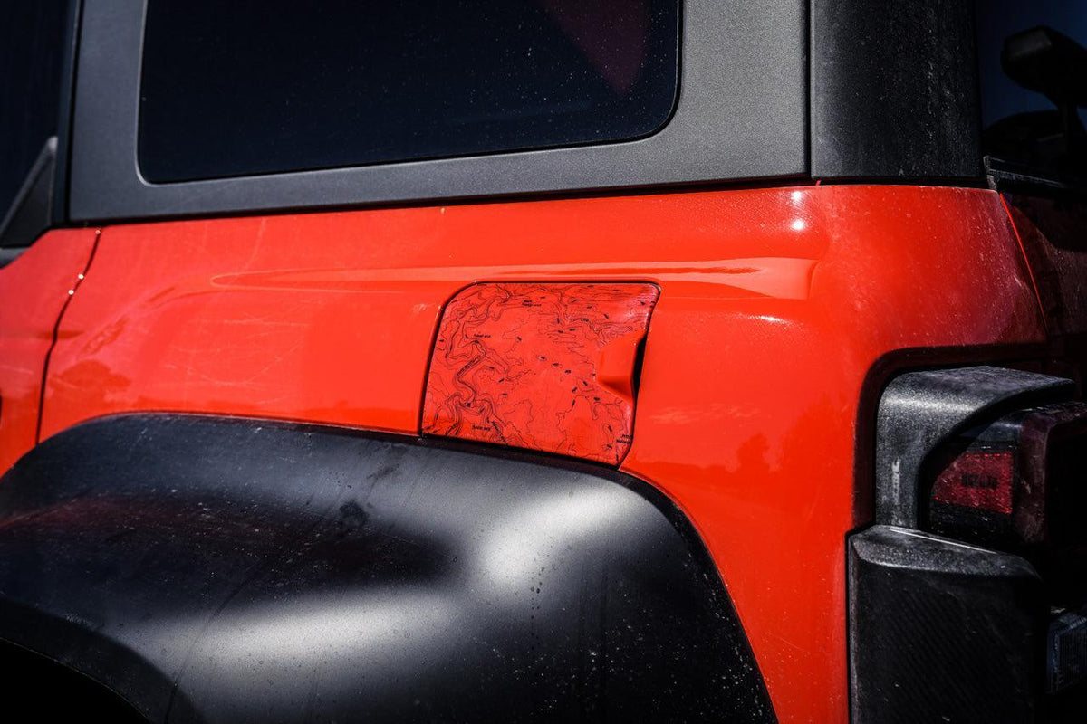 Printed Series Fuel Door Overlay - 2021+ Bronco Raptor - Speedlogix