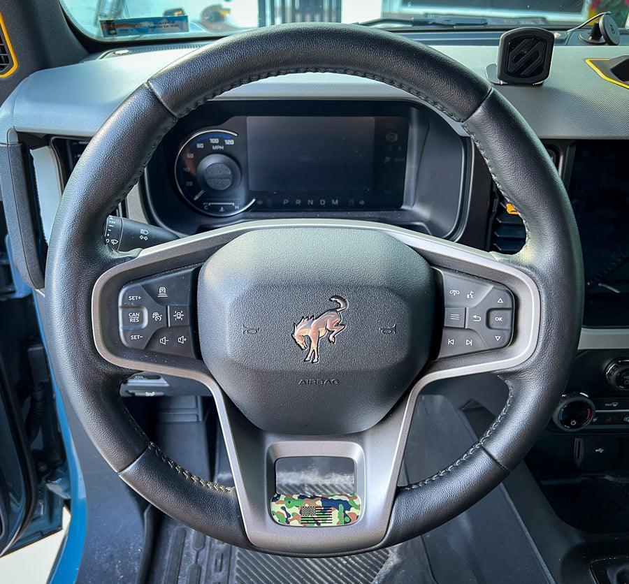 Printed Series Lower Steering Wheel Spoke Overlay - 2021+ Bronco - Speedlogix