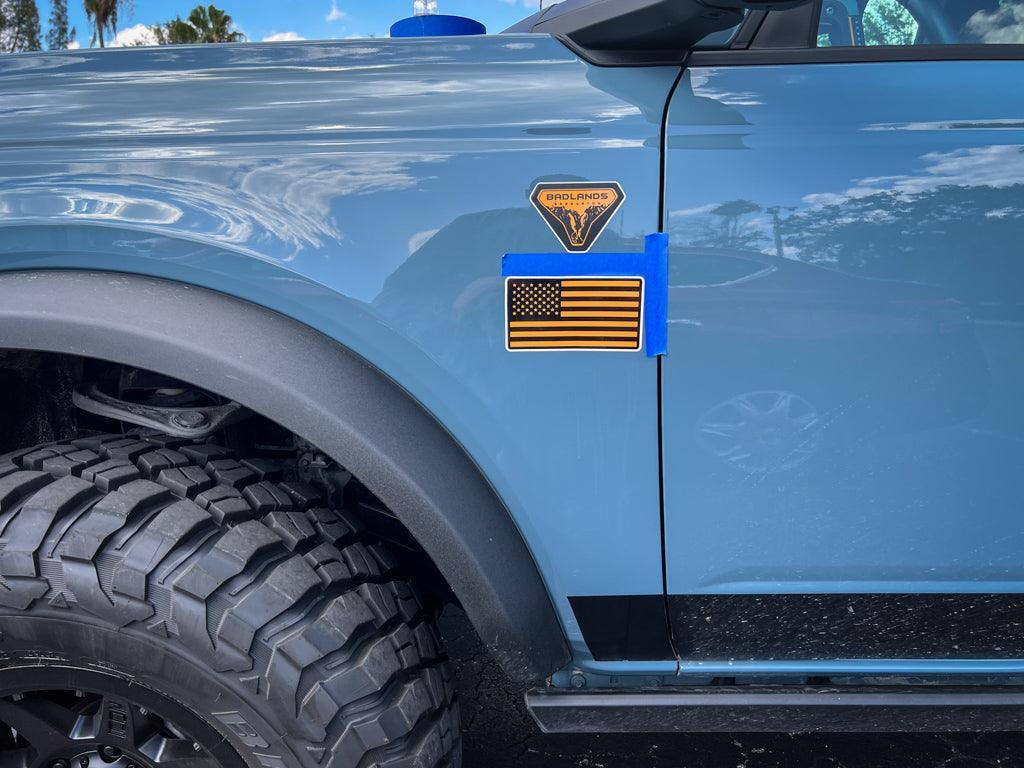 Printed Series Texas Flag Fender Stickers - 2021+ Bronco / Bronco Sport / Jeep / Universal - Speedlogix