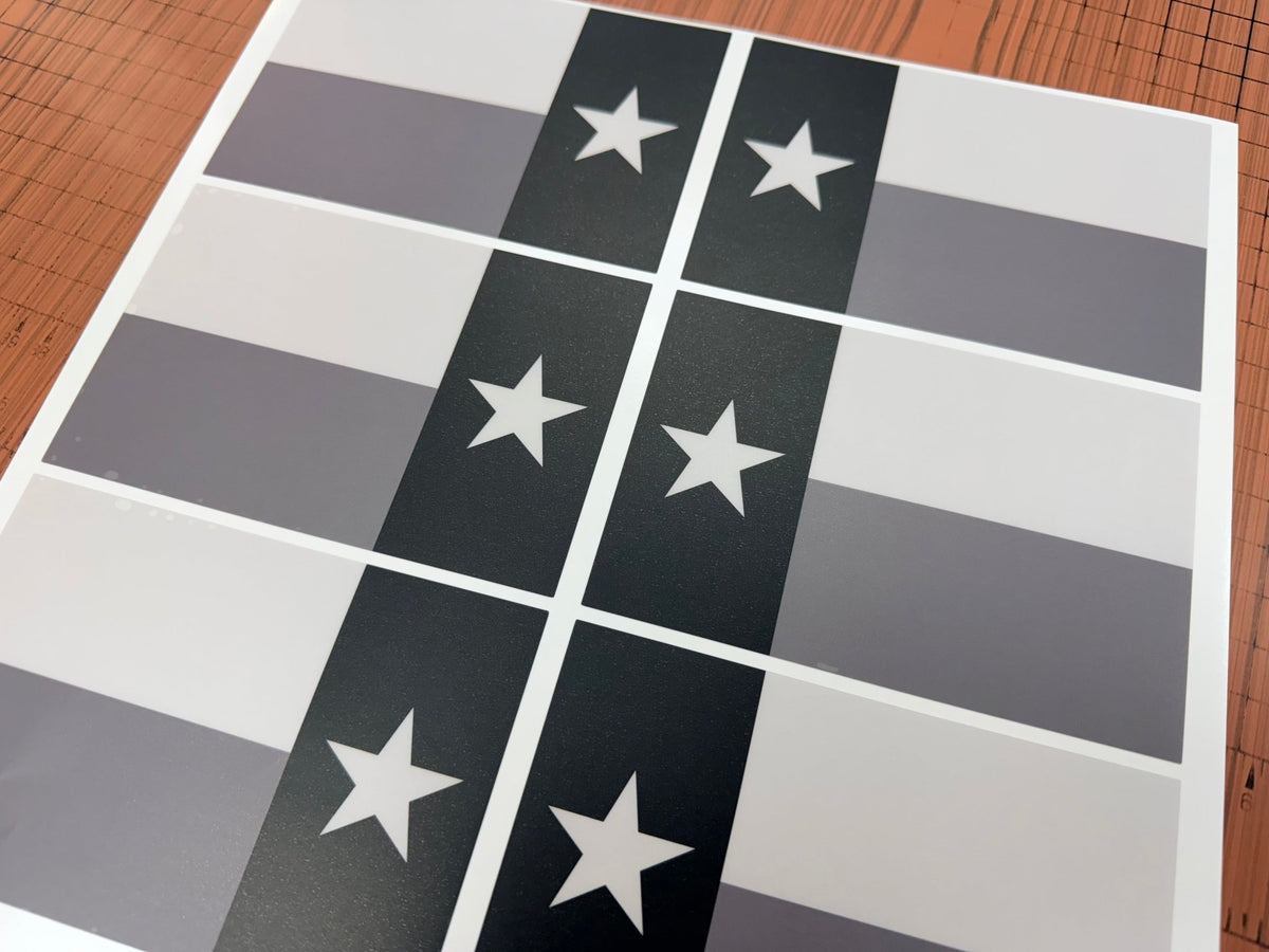 Printed Series Texas Flag Fender Stickers - 2021+ Bronco / Bronco Sport / Jeep / Universal - Speedlogix