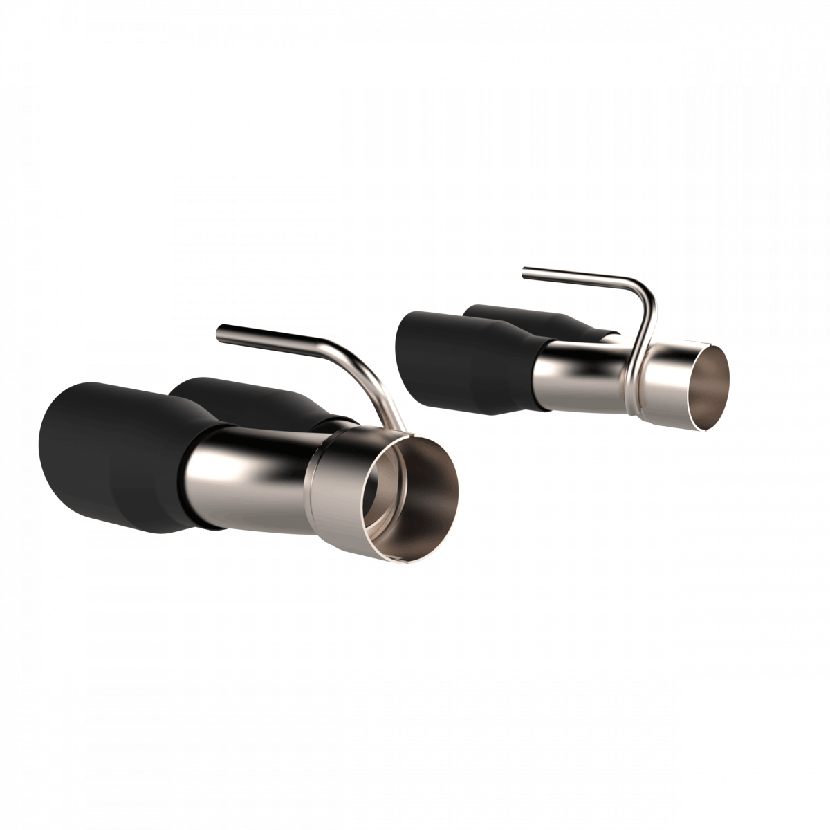 QTP Black Quad Exhaust Tips 2015 - 2023 Challenger 392/6.4L - Speedlogix