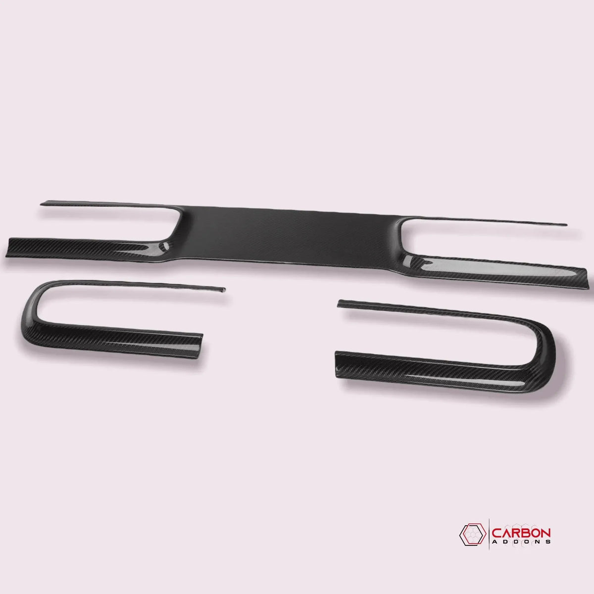 Real Carbon Fiber Taillight Trim Bezel Cover for 2015-2023 Dodge Challenger