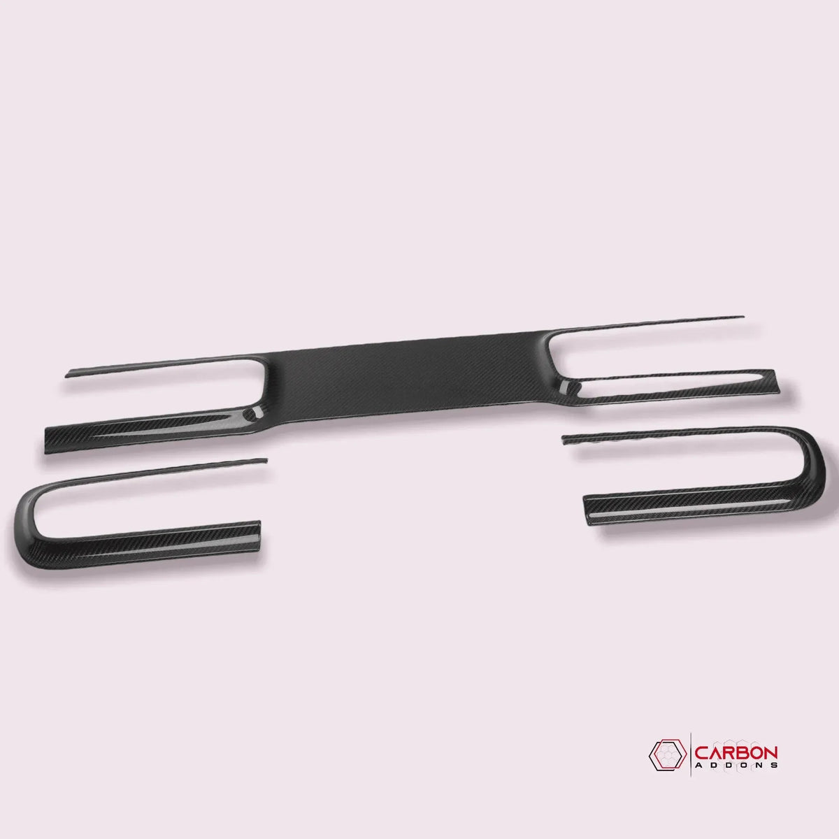 Real Carbon Fiber Taillight Trim Bezel Cover for 2015-2023 Dodge Challenger