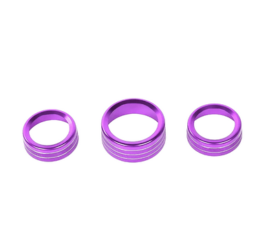 Speedlogix A/C Radio Knob Covers 2015 - 2023 Challenger, 2011 - 2023 Charger - Speedlogix