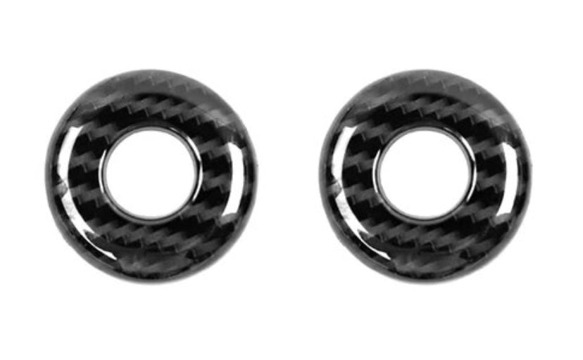 Speedlogix Carbon Print Door Lock Trim 2008 - 2023 Challenger - Speedlogix