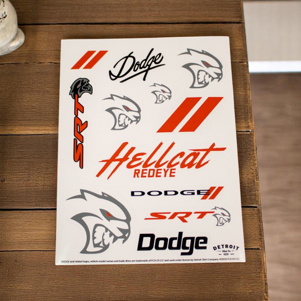 Sticker - Dodge Hellcat Redeye - Sheet - Speedlogix