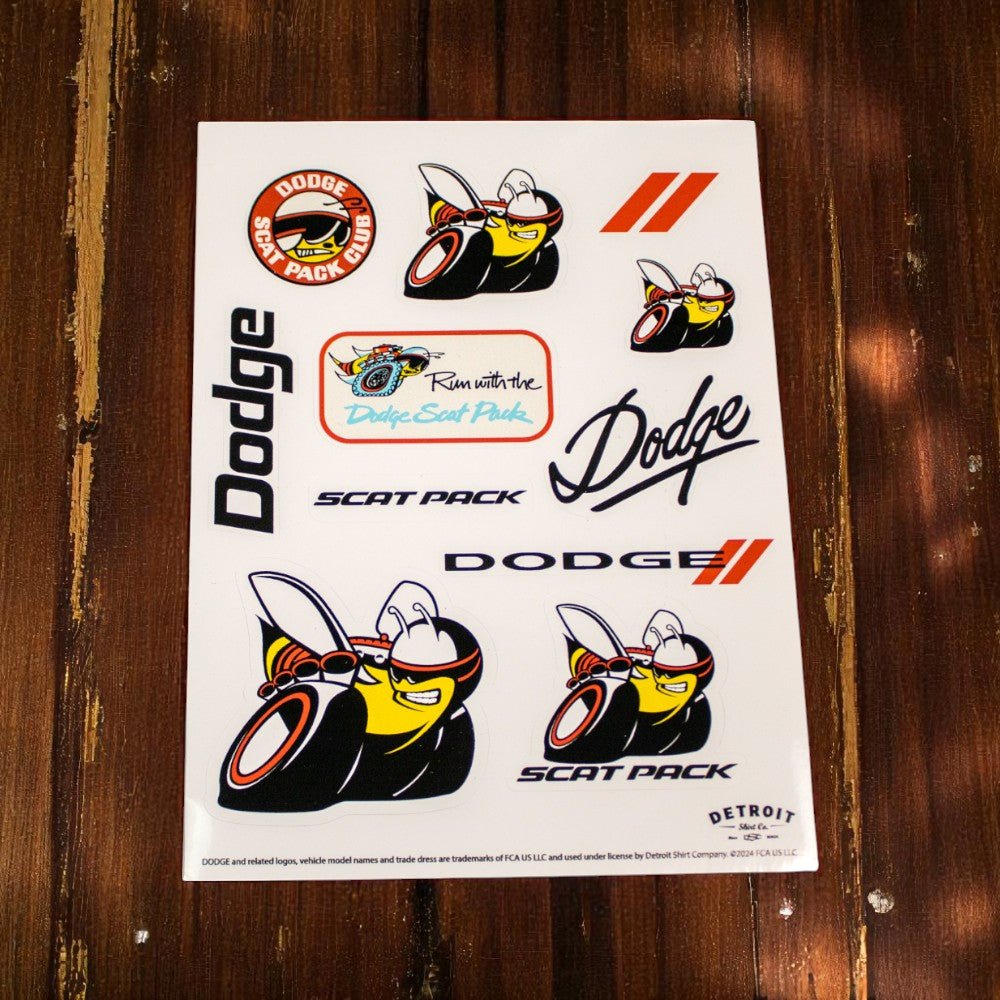 Sticker - Dodge Scat Pack - Sheet - Speedlogix
