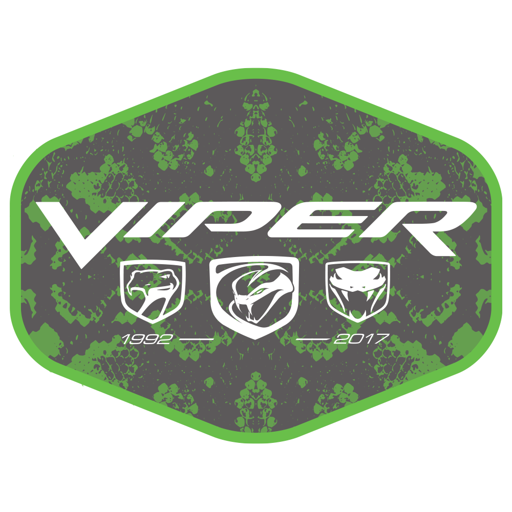 Sticker - Dodge Viper Snakeskin Hex - Speedlogix
