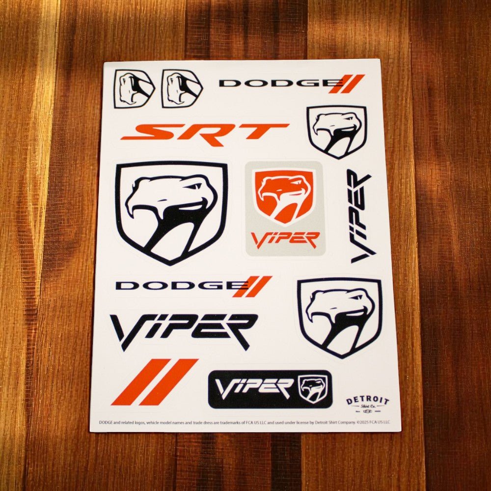 Sticker - Dodge Viper Sneaky Pete - Sheet - Speedlogix