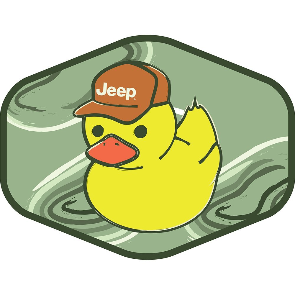 Sticker - Jeep® Duck Hex - Swirls - Speedlogix