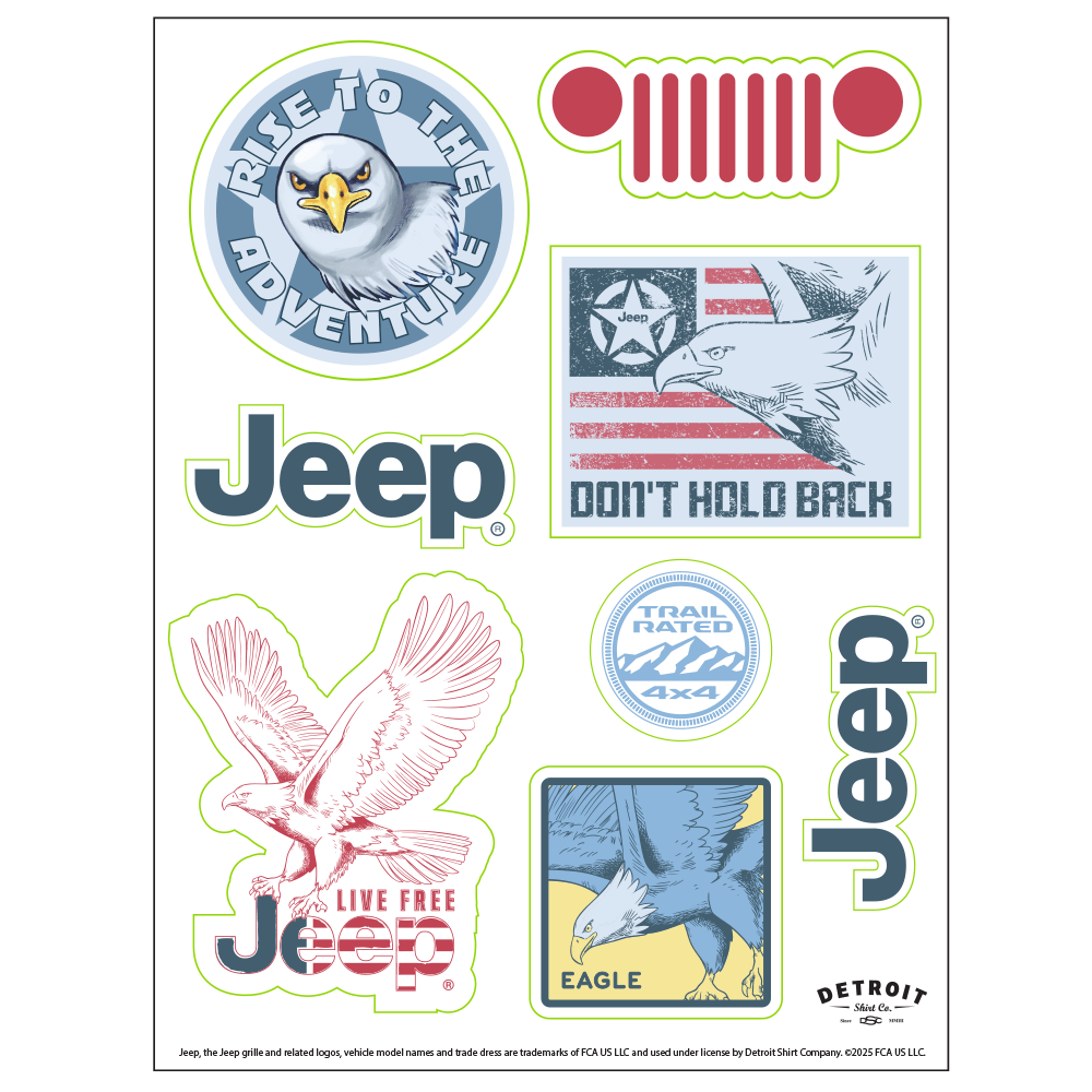 Sticker - Jeep® Eagle - Sheet - Speedlogix