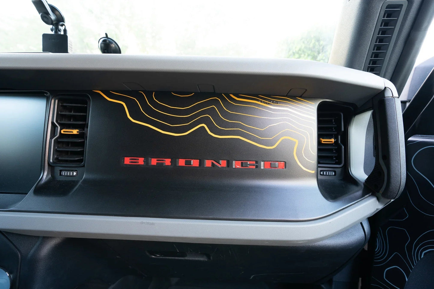 Topographic Map Dash Overlay V2 - 2021+ Bronco - Speedlogix