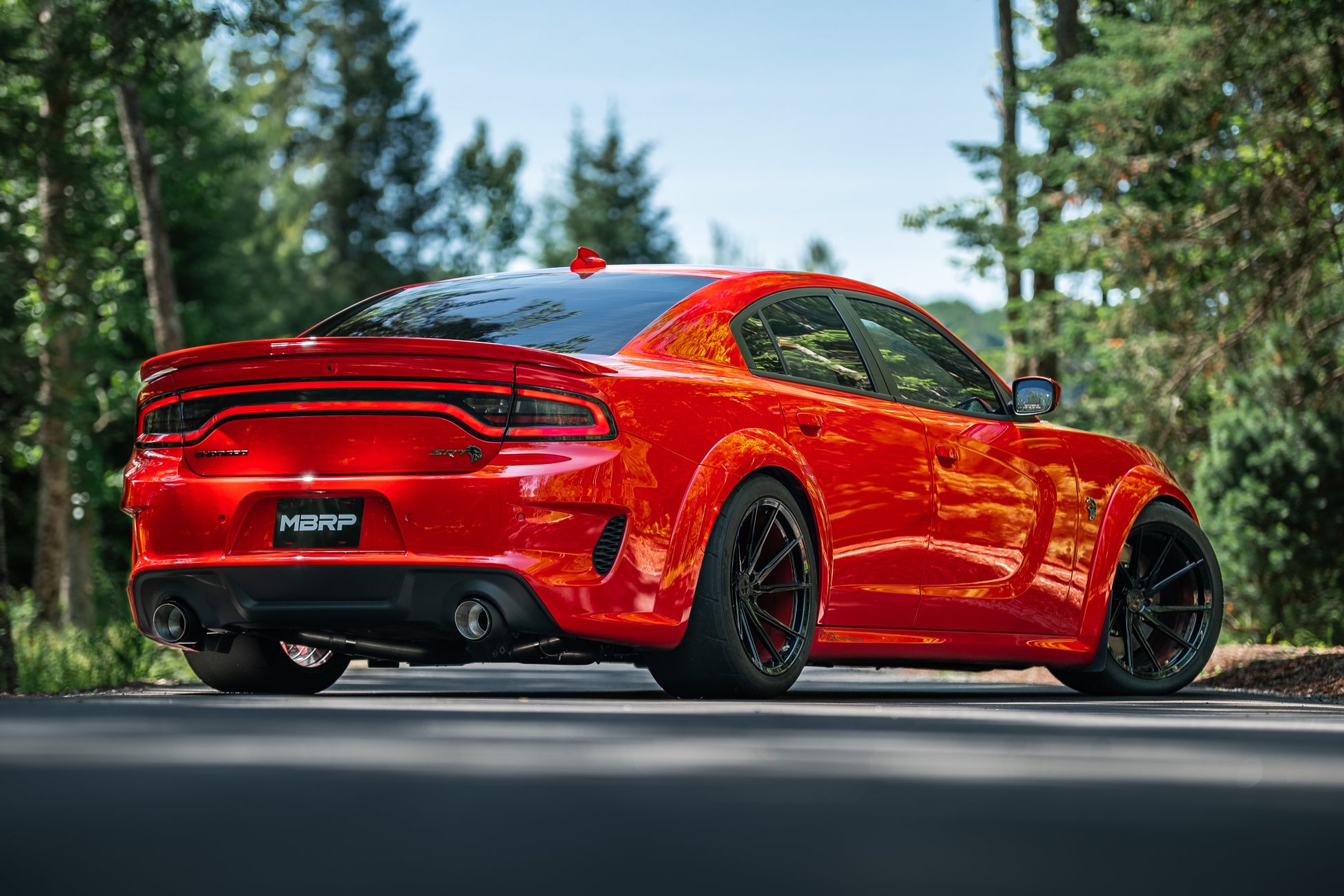 MBRP 3" Armor Pro Race Cat-Back Exhaust, Carbon Tips 2015-2023 Charger 5.7L/6.2L/392/6.4L - Speedlogix