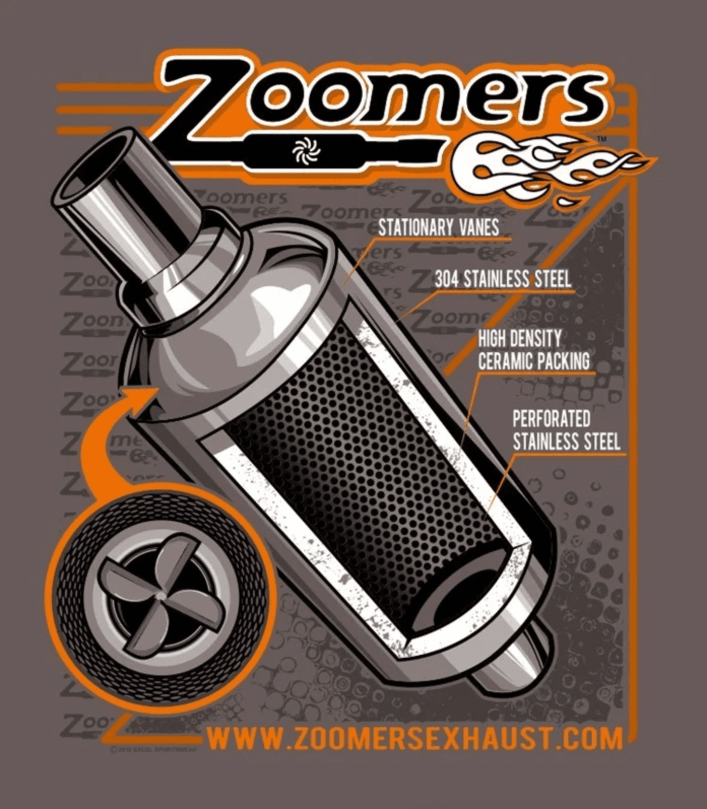 Zoomers Exhaust T-shirt - Speedlogix