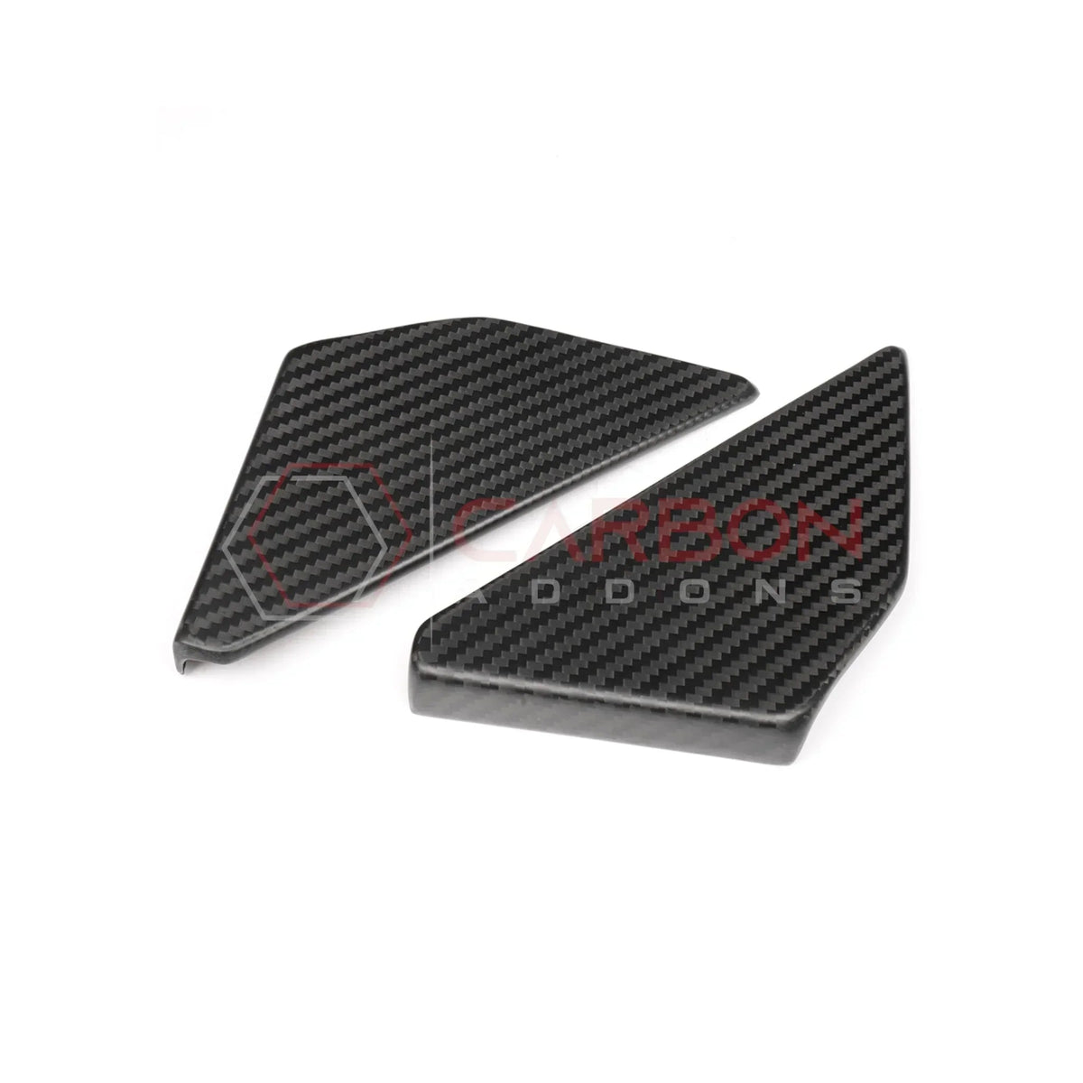 Real Carbon Fiber Rear Door Window Triangle Trim Covers For 2021–2026 Ford Bronco