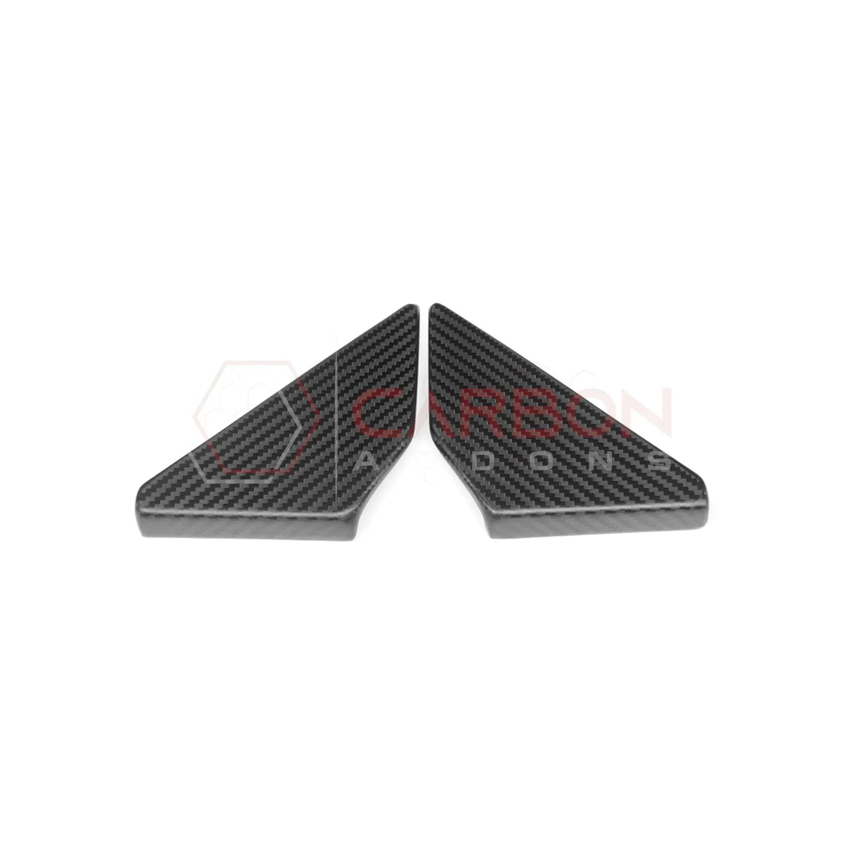 Real Carbon Fiber Rear Door Window Triangle Trim Covers For 2021–2026 Ford Bronco