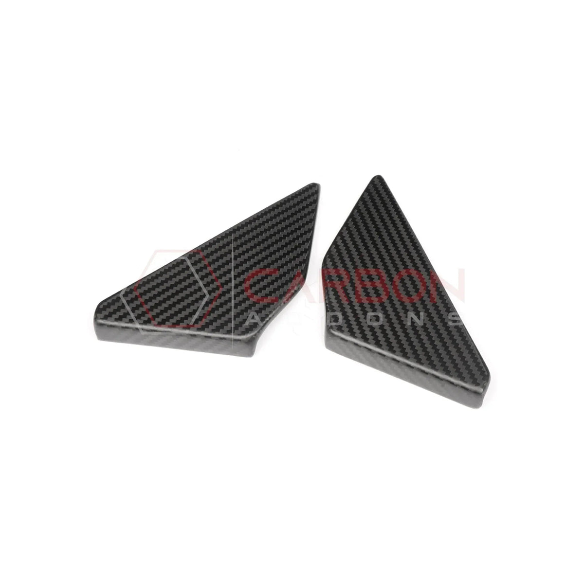 Real Carbon Fiber Rear Door Window Triangle Trim Covers For 2021–2026 Ford Bronco