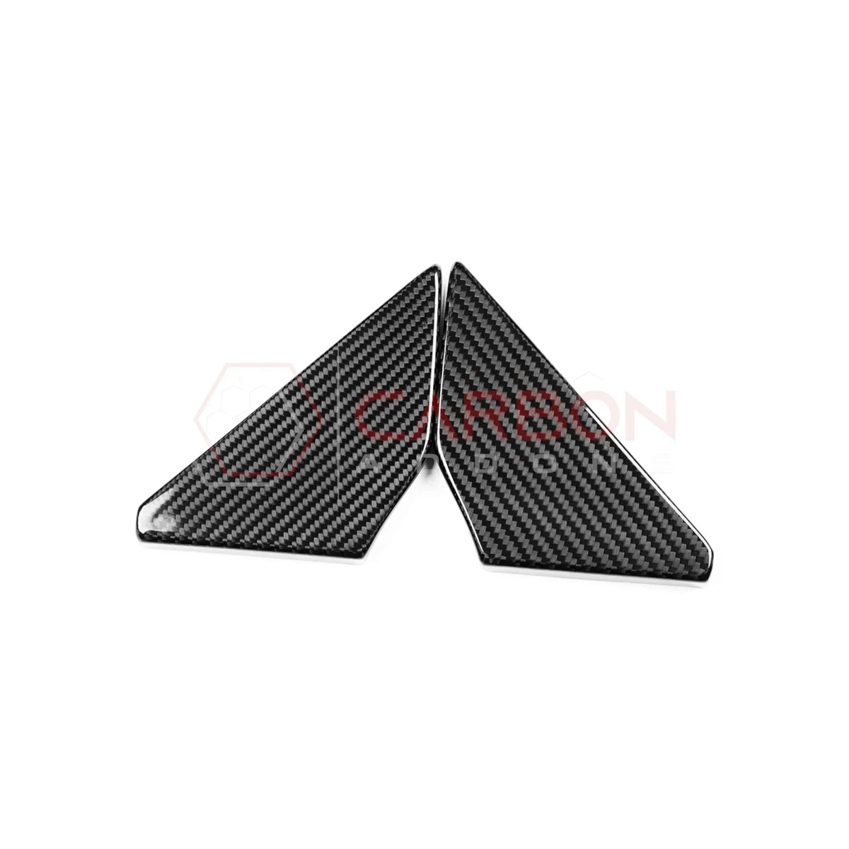 Real Carbon Fiber Rear Door Window Triangle Trim Covers For 2021–2026 Ford Bronco