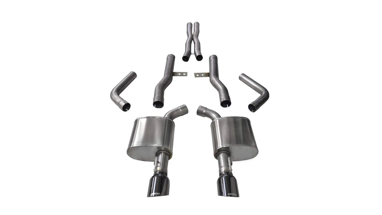 Corsa Xtreme Cat-Back Exhaust, Polished Tips 2015-2023 Charger 6.2L/392/6.4L - Speedlogix