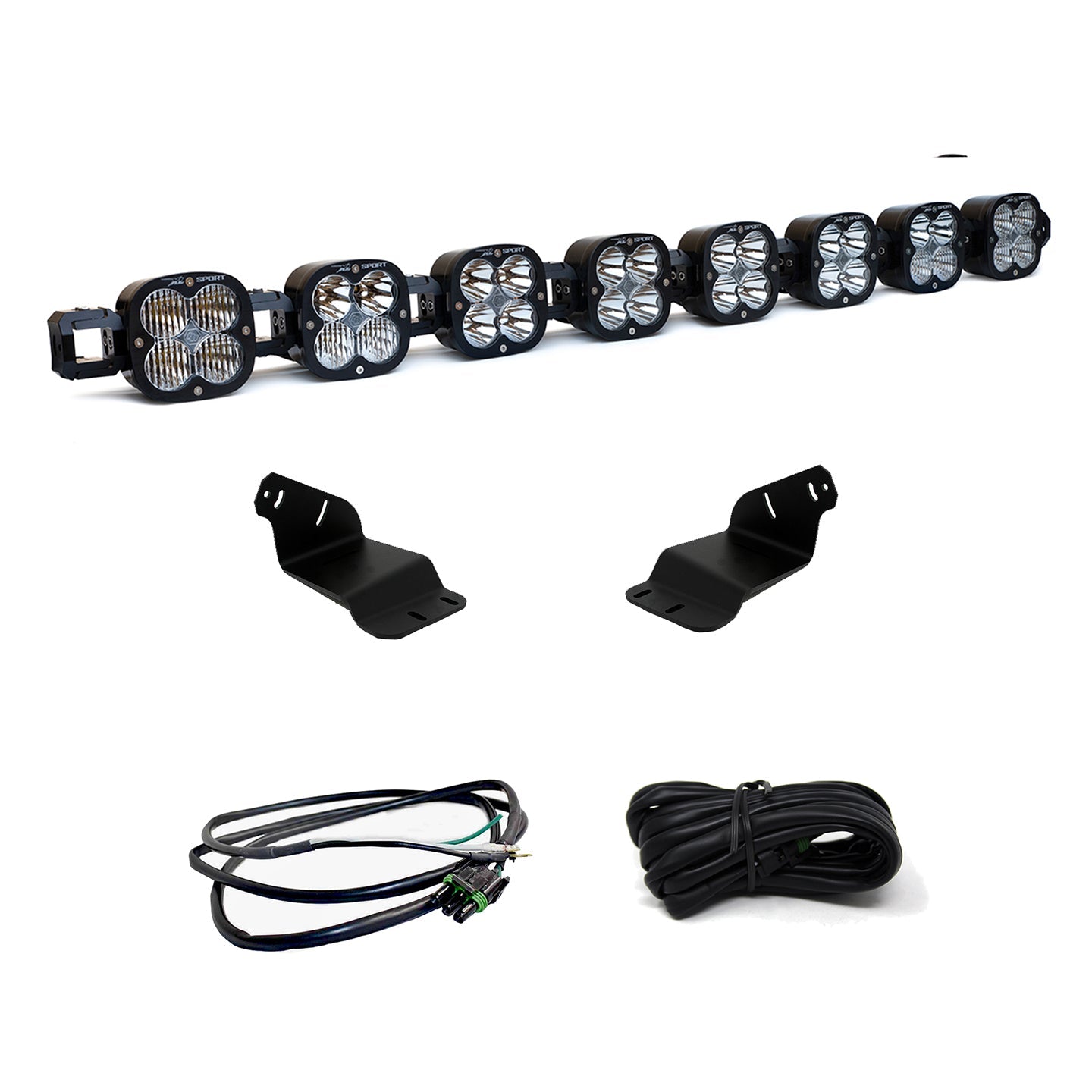 Baja Designs Roof Light Bar Kit 8 XL Linkable w/ Upfitter 2021-2022 Bronco