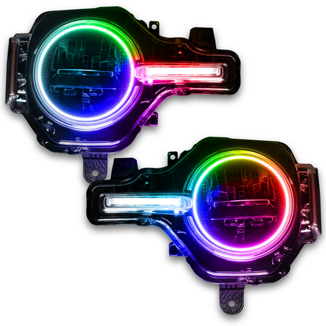 Oracle Headlight Halo Kit w/ DRL Bar ColorSHIFT 2021-2023 Bronco (Base Headlights) - Speedlogix