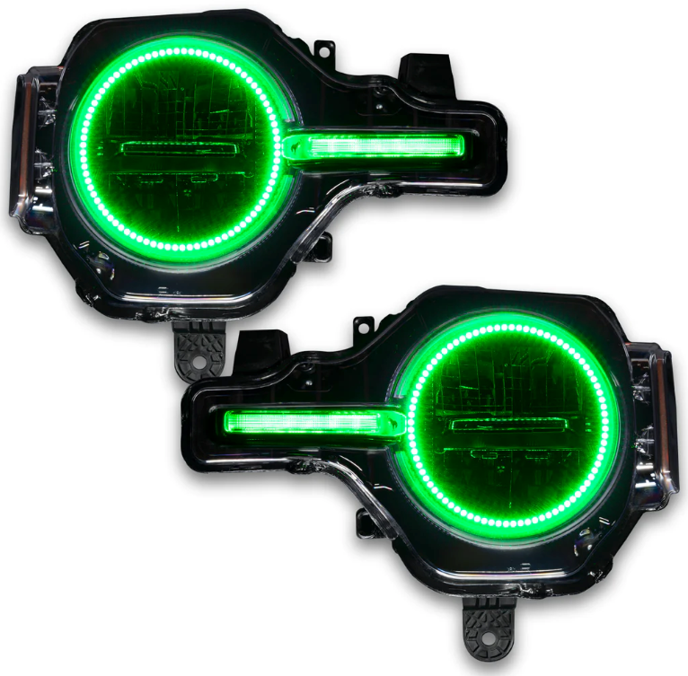 Oracle Headlight Halo Kit w/ DRL Bar ColorSHIFT 2021-2023 Bronco (Base Headlights) - Speedlogix