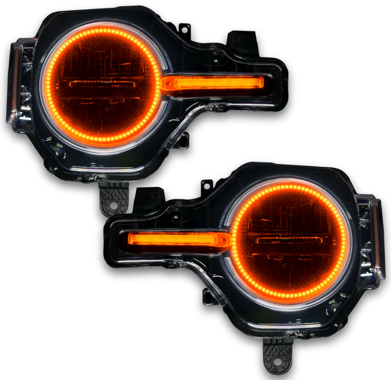 Oracle Headlight Halo Kit w/ DRL Bar ColorSHIFT 2021-2023 Bronco (Base Headlights) - Speedlogix