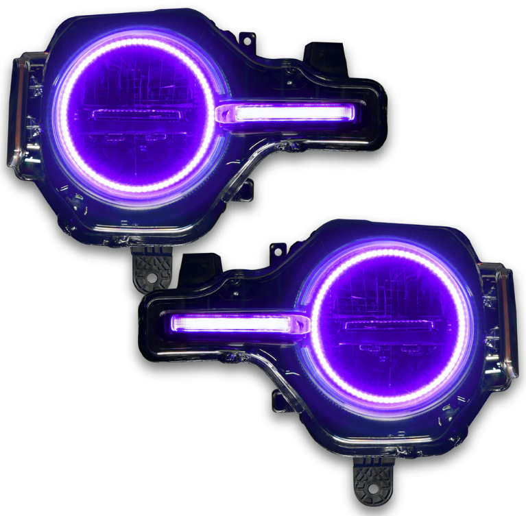 Oracle Headlight Halo Kit w/ DRL Bar ColorSHIFT 2021-2023 Bronco (Base Headlights) - Speedlogix