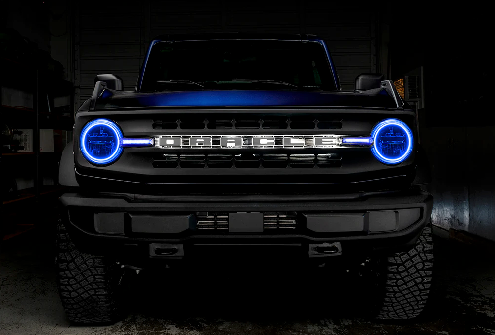 Oracle Headlight Halo Kit w/ DRL Bar ColorSHIFT 2021-2023 Bronco (Base Headlights) - Speedlogix