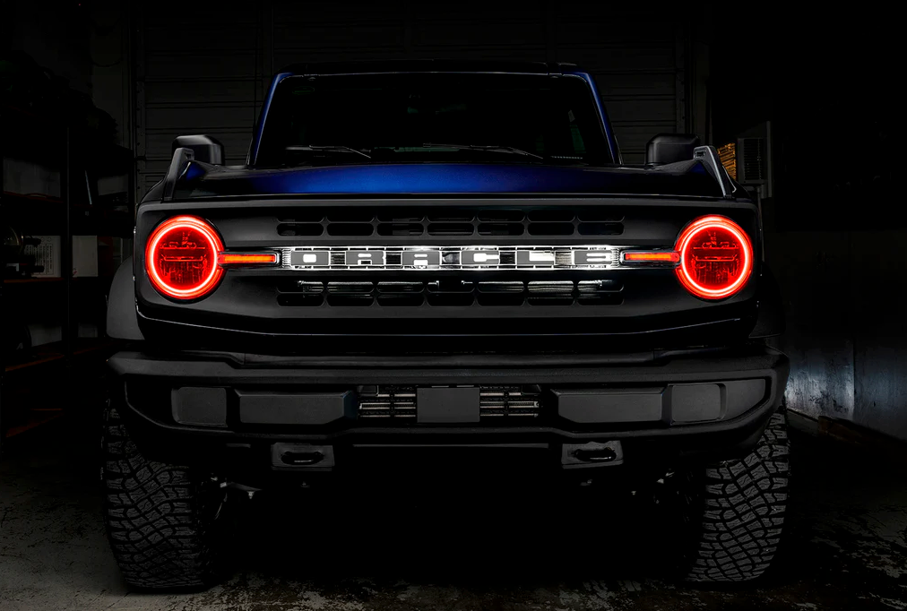 Oracle Headlight Halo Kit w/ DRL Bar ColorSHIFT 2021-2023 Bronco (Base Headlights)