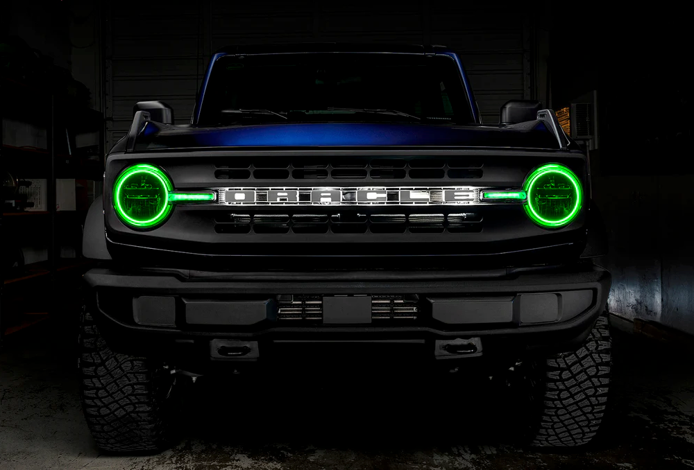 Oracle Headlight Halo Kit w/ DRL Bar ColorSHIFT 2021-2023 Bronco (Base Headlights)