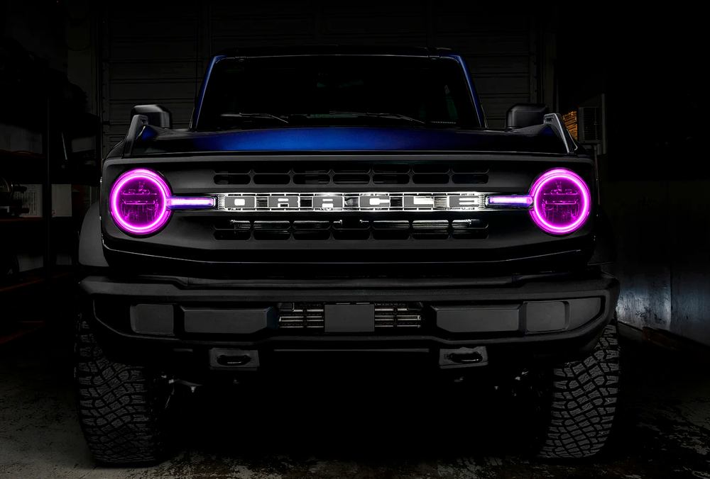 Oracle Headlight Halo Kit w/ DRL Bar ColorSHIFT 2021-2023 Bronco (Base Headlights)