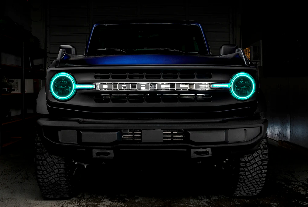 Oracle Headlight Halo Kit w/ DRL Bar ColorSHIFT 2021-2023 Bronco (Base Headlights)