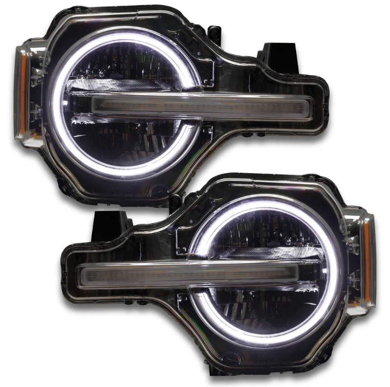 Oracle Headlight Halo Upgrade Kit RGB+W ColorSHIFT 2021-2023 Bronco (Signature Headlights) - Speedlogix